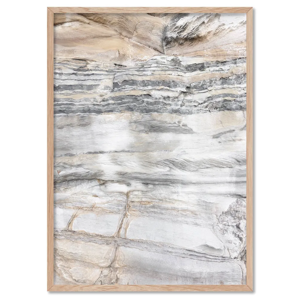 Bondi Coastal Rock Face I - Art Print
