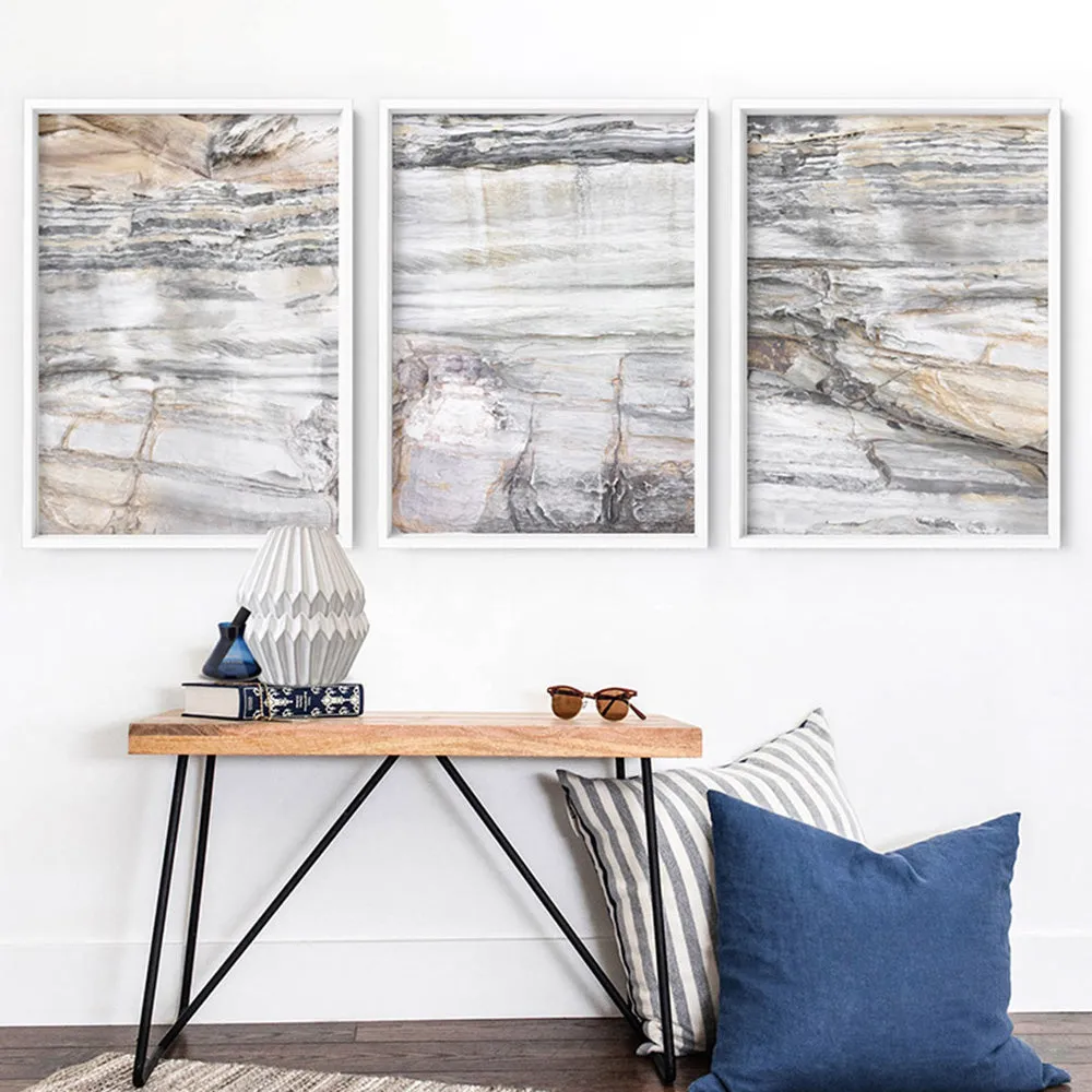Bondi Coastal Rock Face I - Art Print