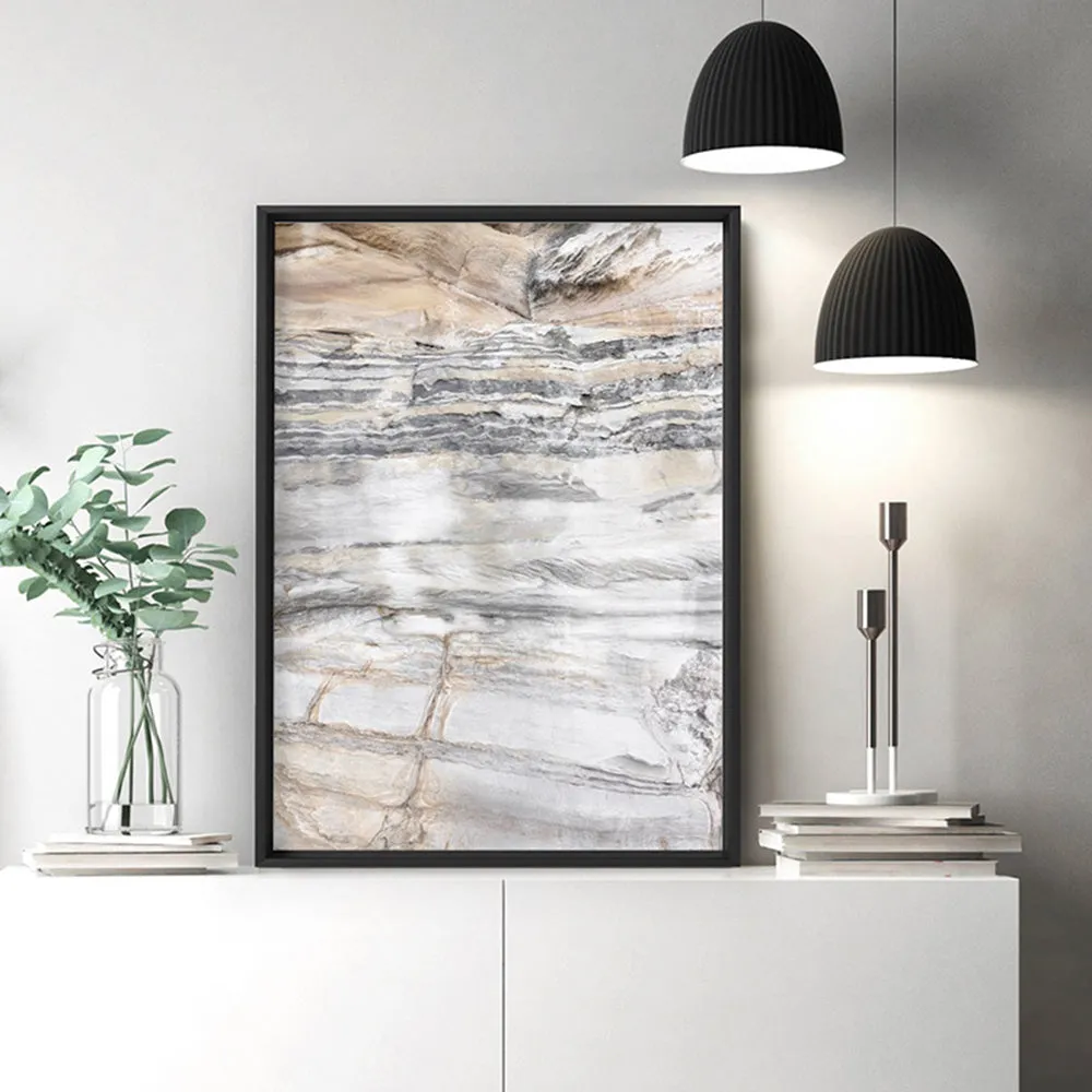 Bondi Coastal Rock Face I - Art Print