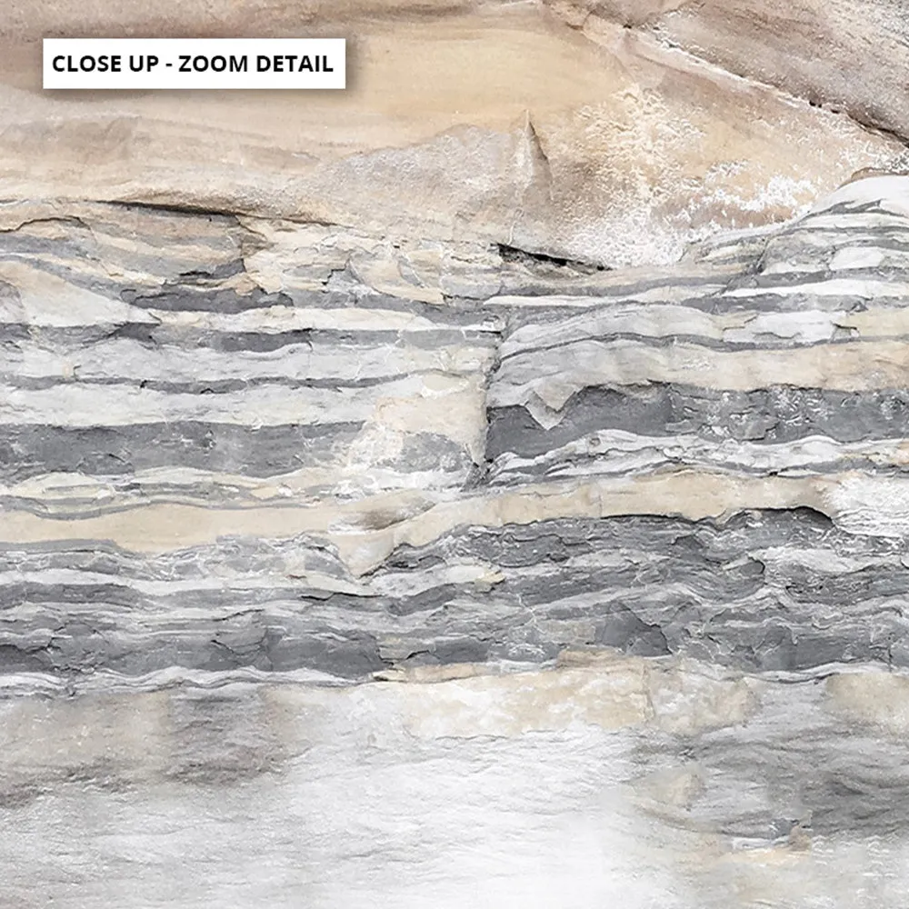 Bondi Coastal Rock Face I - Art Print