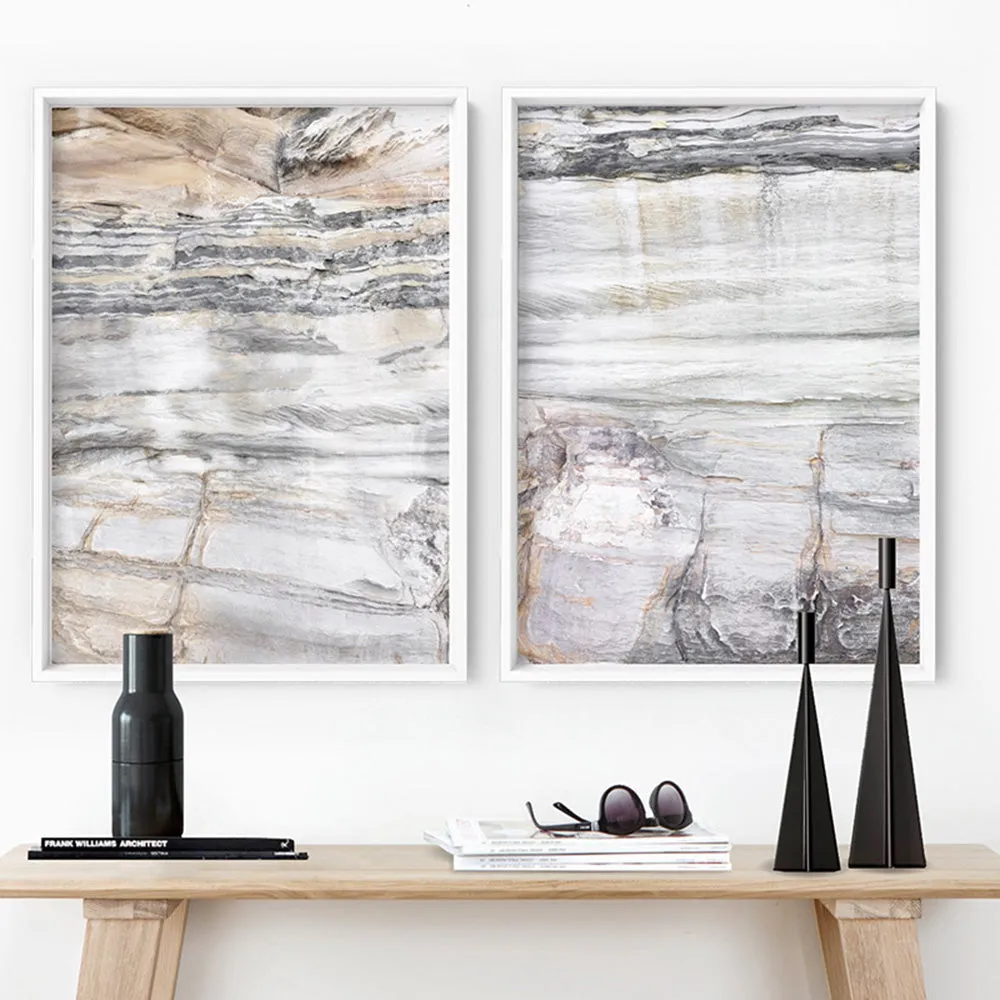 Bondi Coastal Rock Face III - Art Print