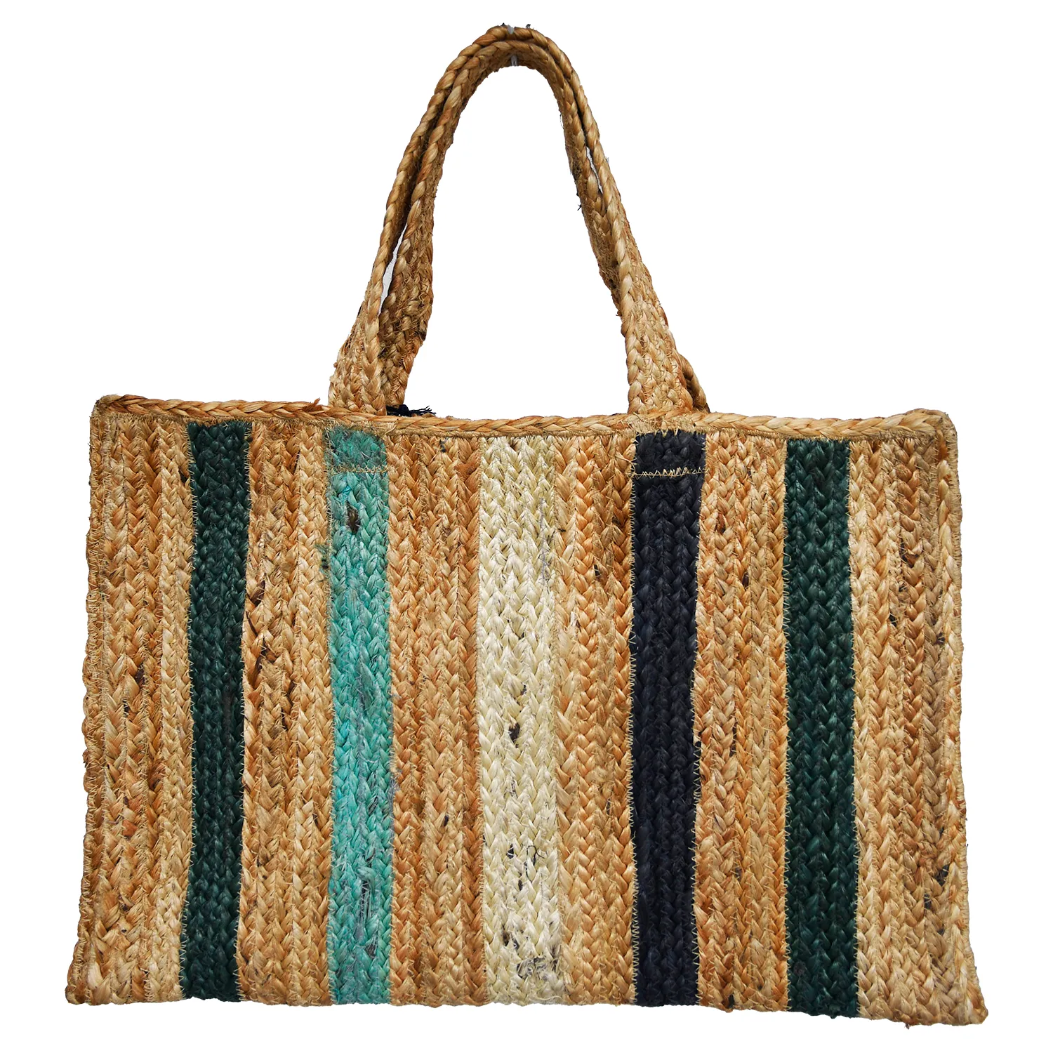 Chloe & Lex - Hand Dyed Striped Jute Tote