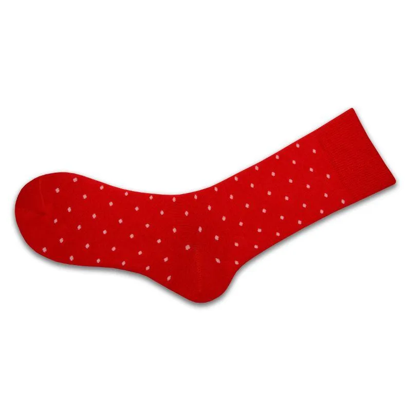 Combed Cotton Pin Dot Crew Casual Women's 3 Pr. Pack Socks
