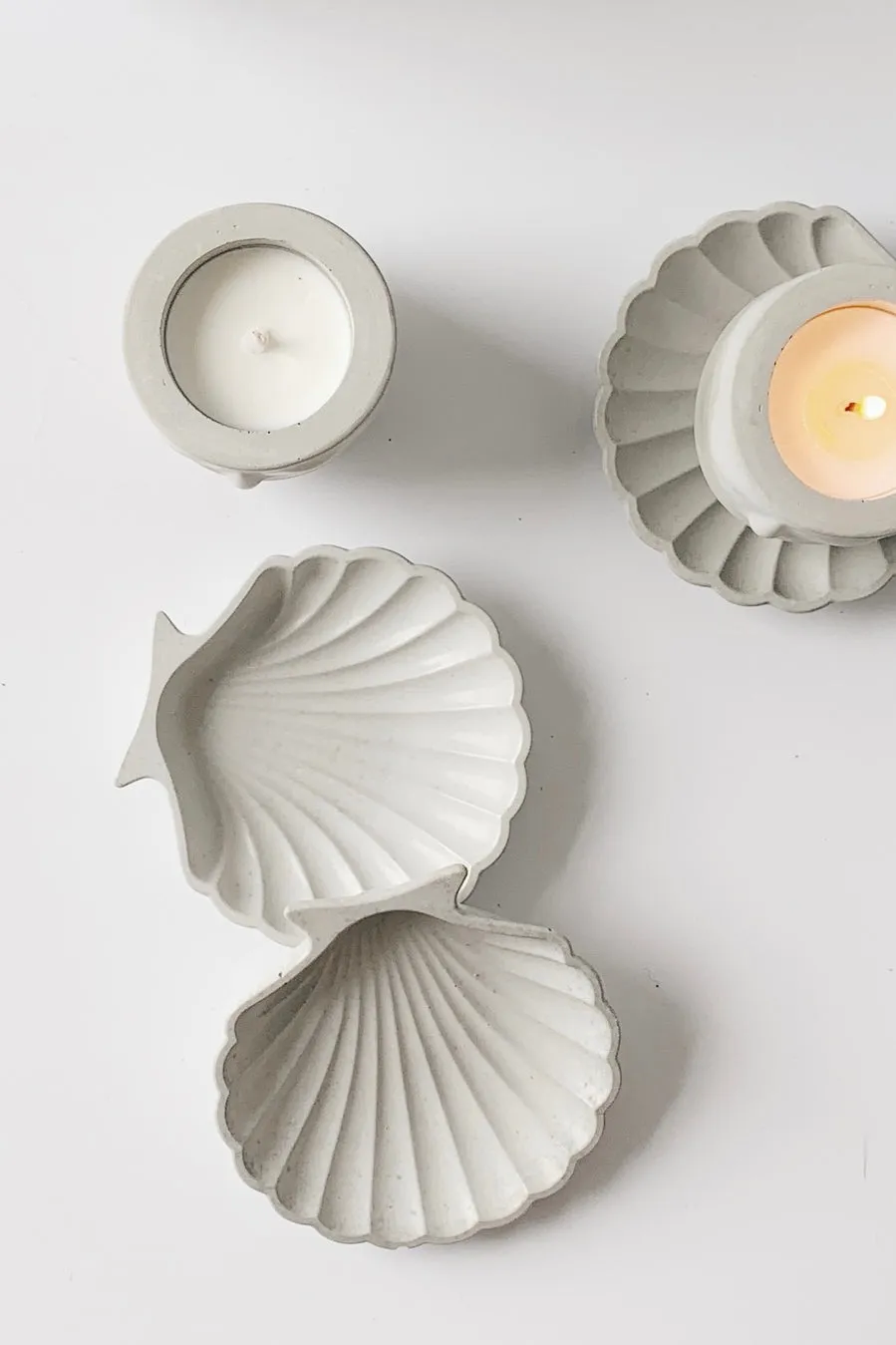 Concrete Seashell Tray