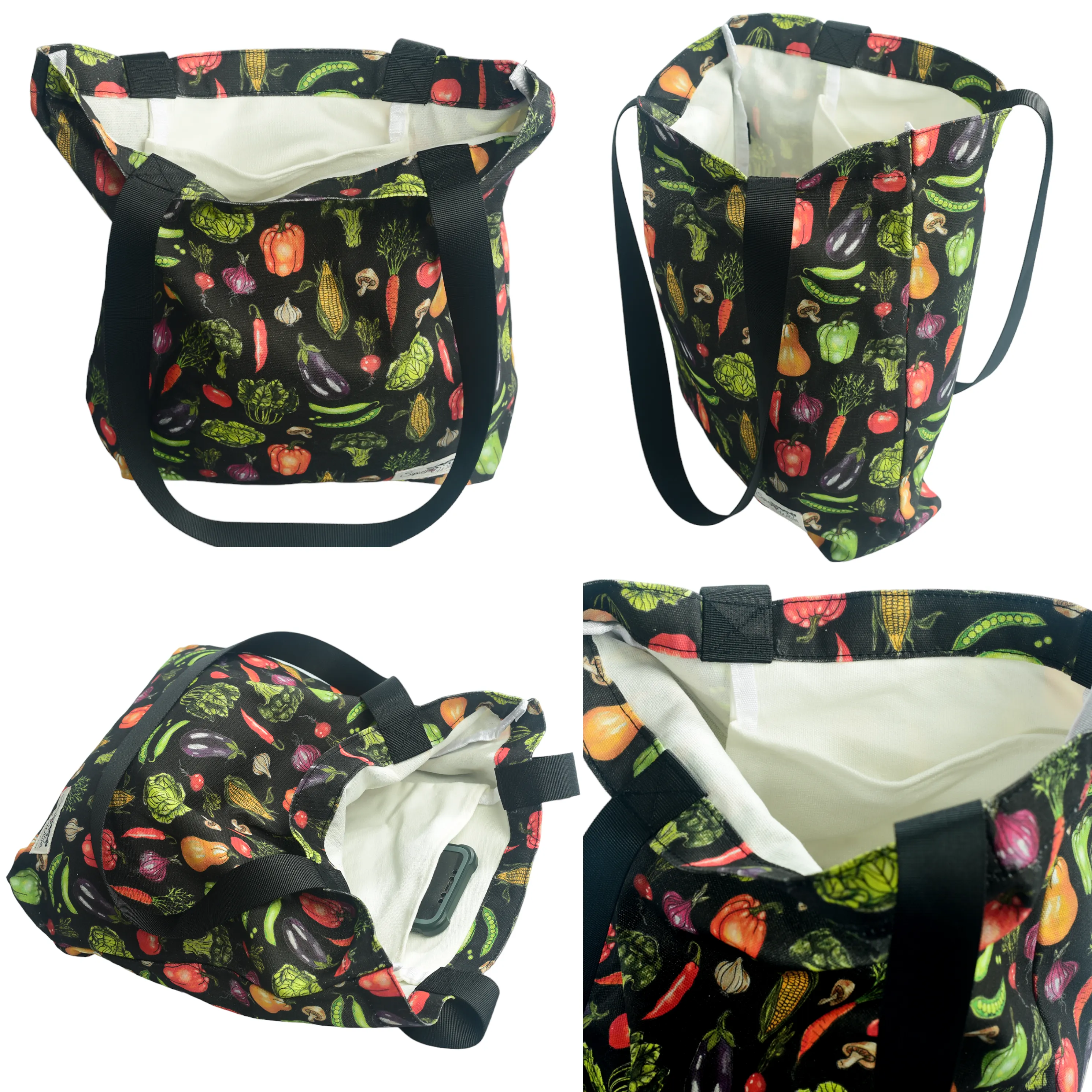 Cool Cats Canvas Shopping Tote