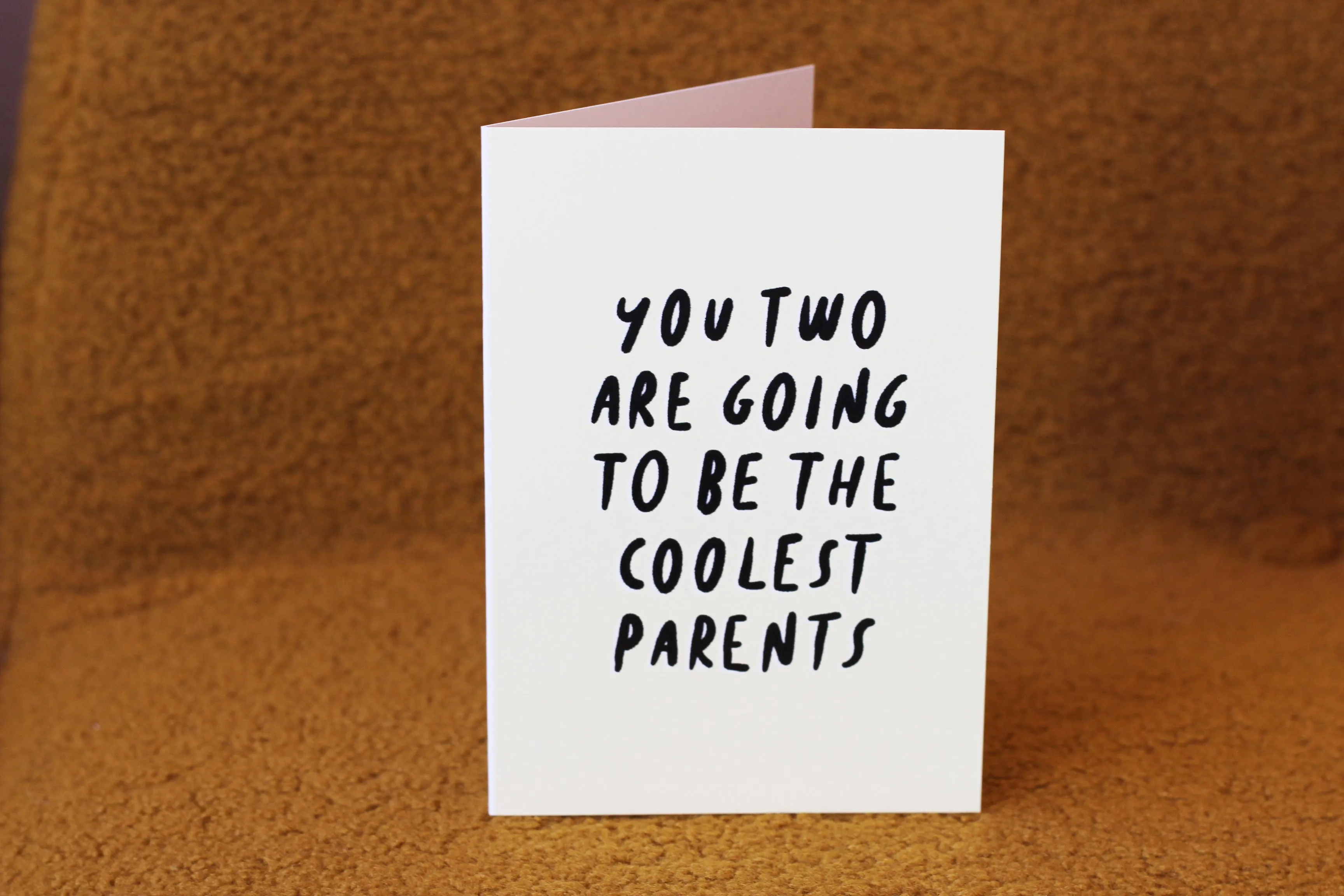 Coolest parents greeting card: Double folded / Parents