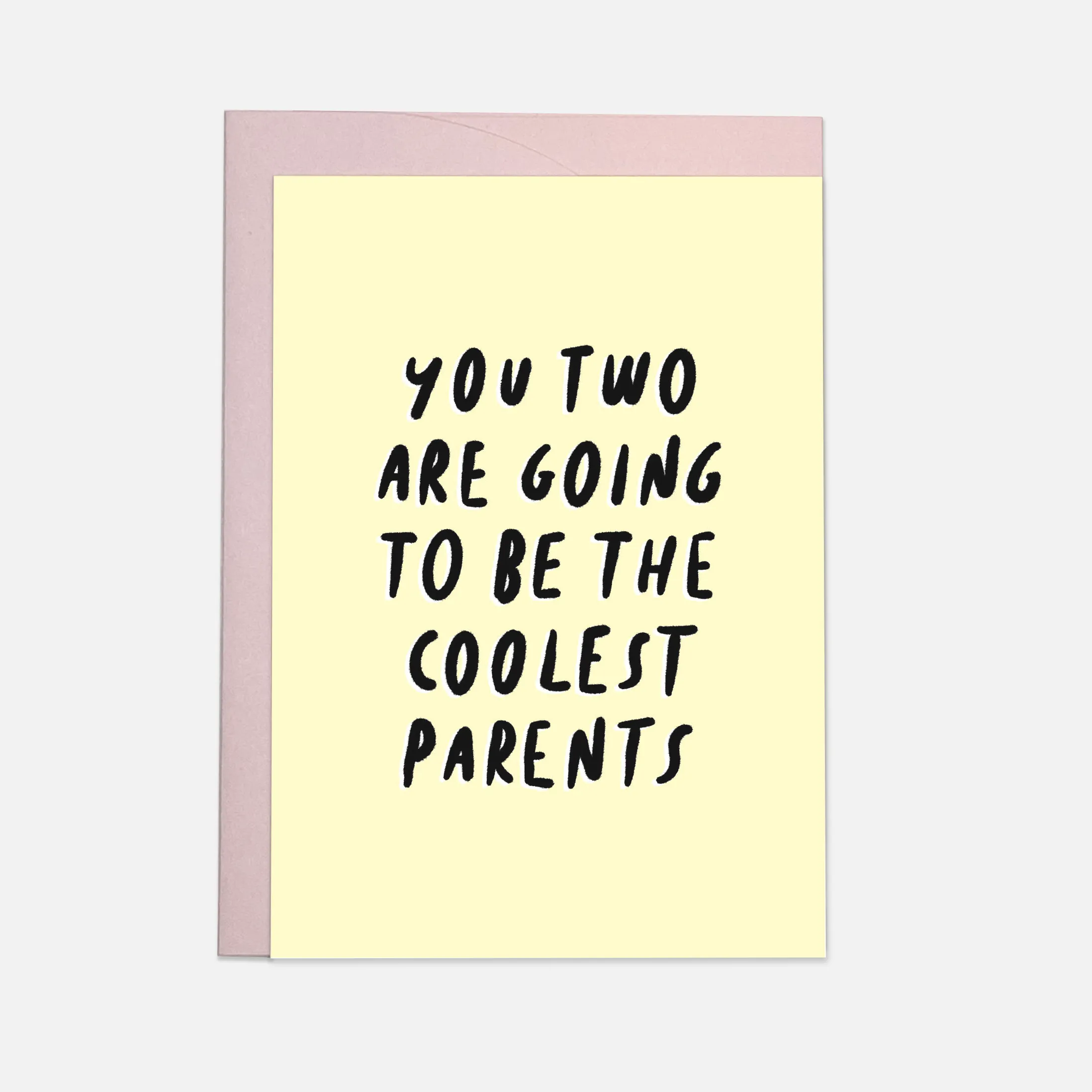 Coolest parents greeting card: Double folded / Parents