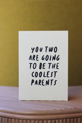 Coolest parents greeting card: Double folded / Parents
