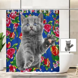 Custom Cute Pet Shower Curtain 66"x72"