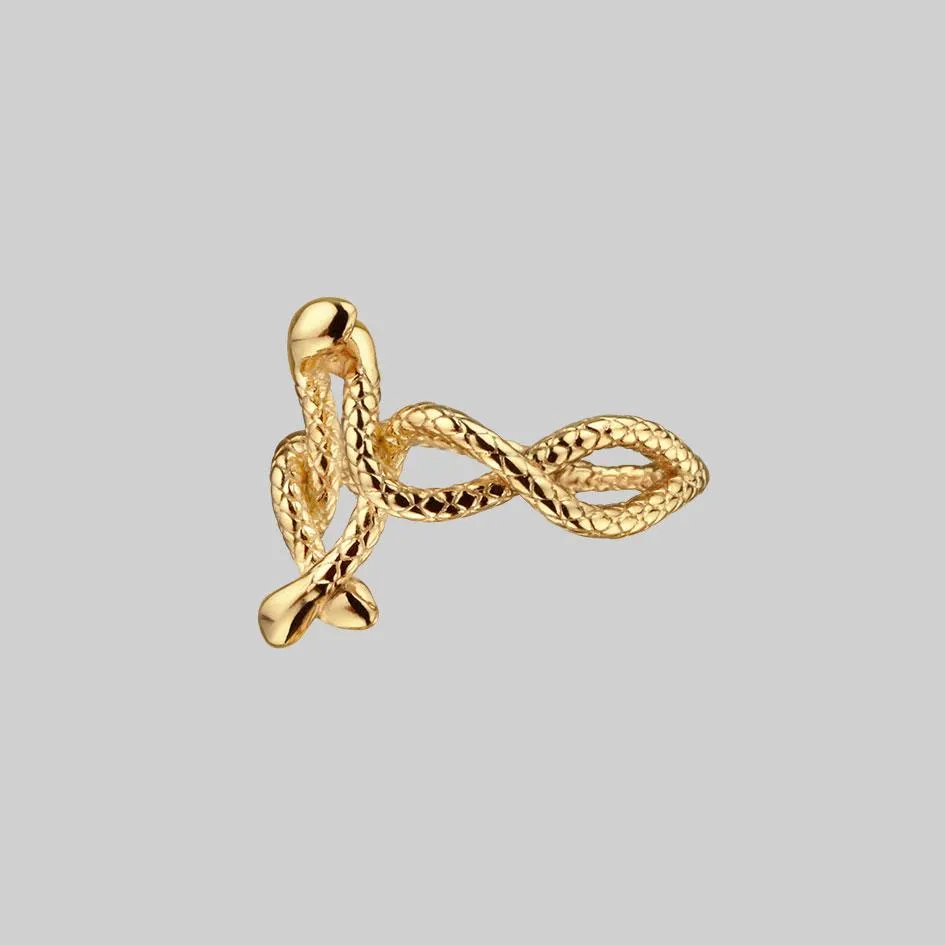 DECEIPT. Four Headed Snake Ring - Gold