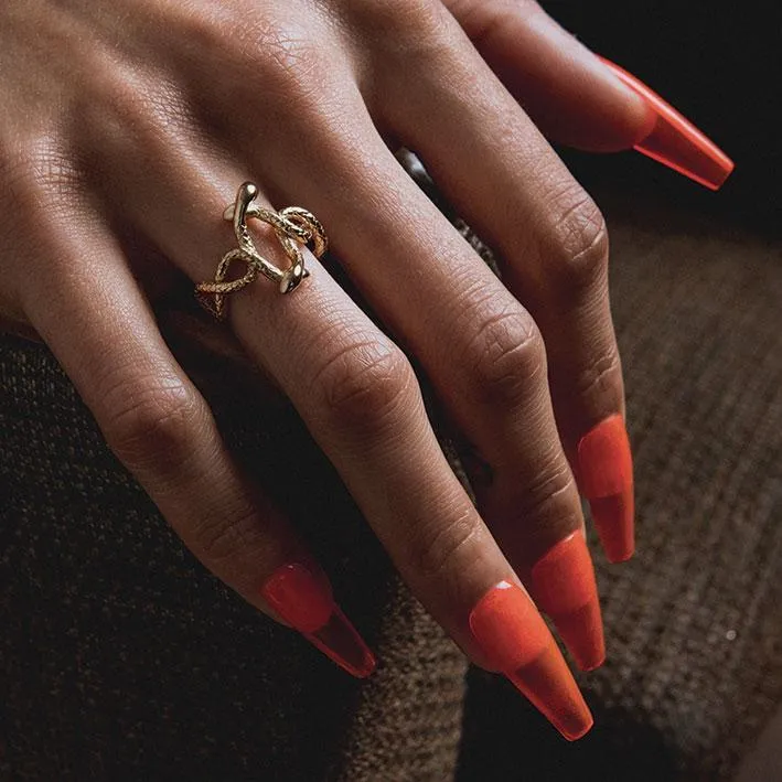 DECEIPT. Four Headed Snake Ring - Gold