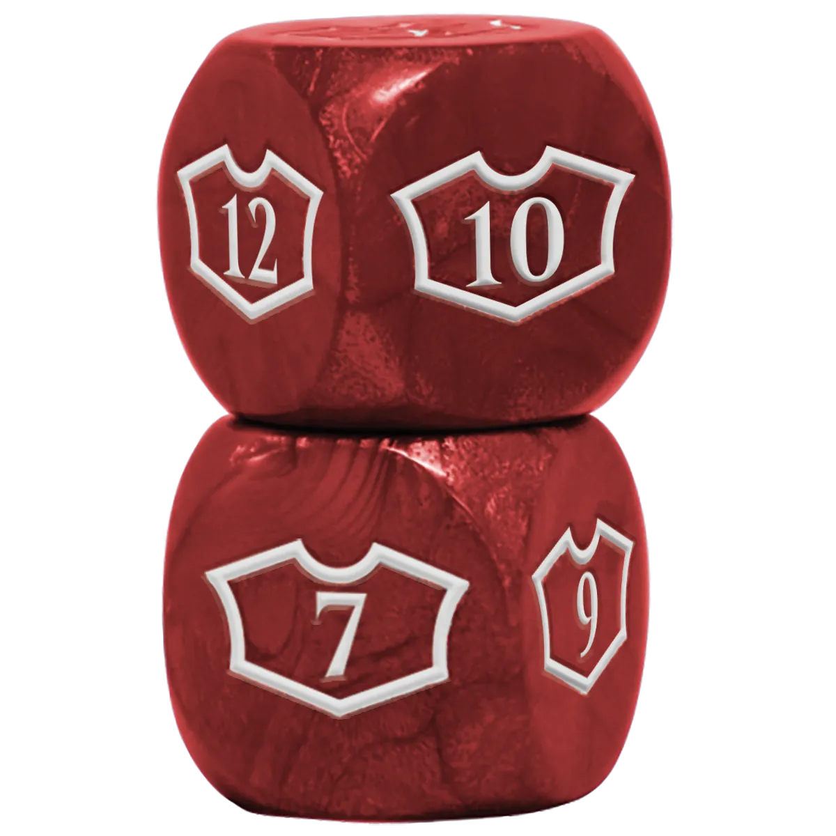 Deluxe D6 Loyalty Dice Set (4ct) with 7-12 for Magic: The Gathering