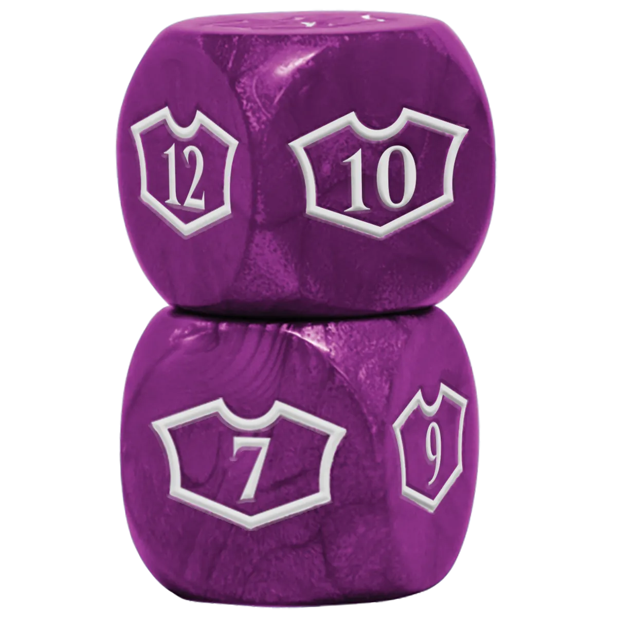 Deluxe D6 Loyalty Dice Set (4ct) with 7-12 for Magic: The Gathering