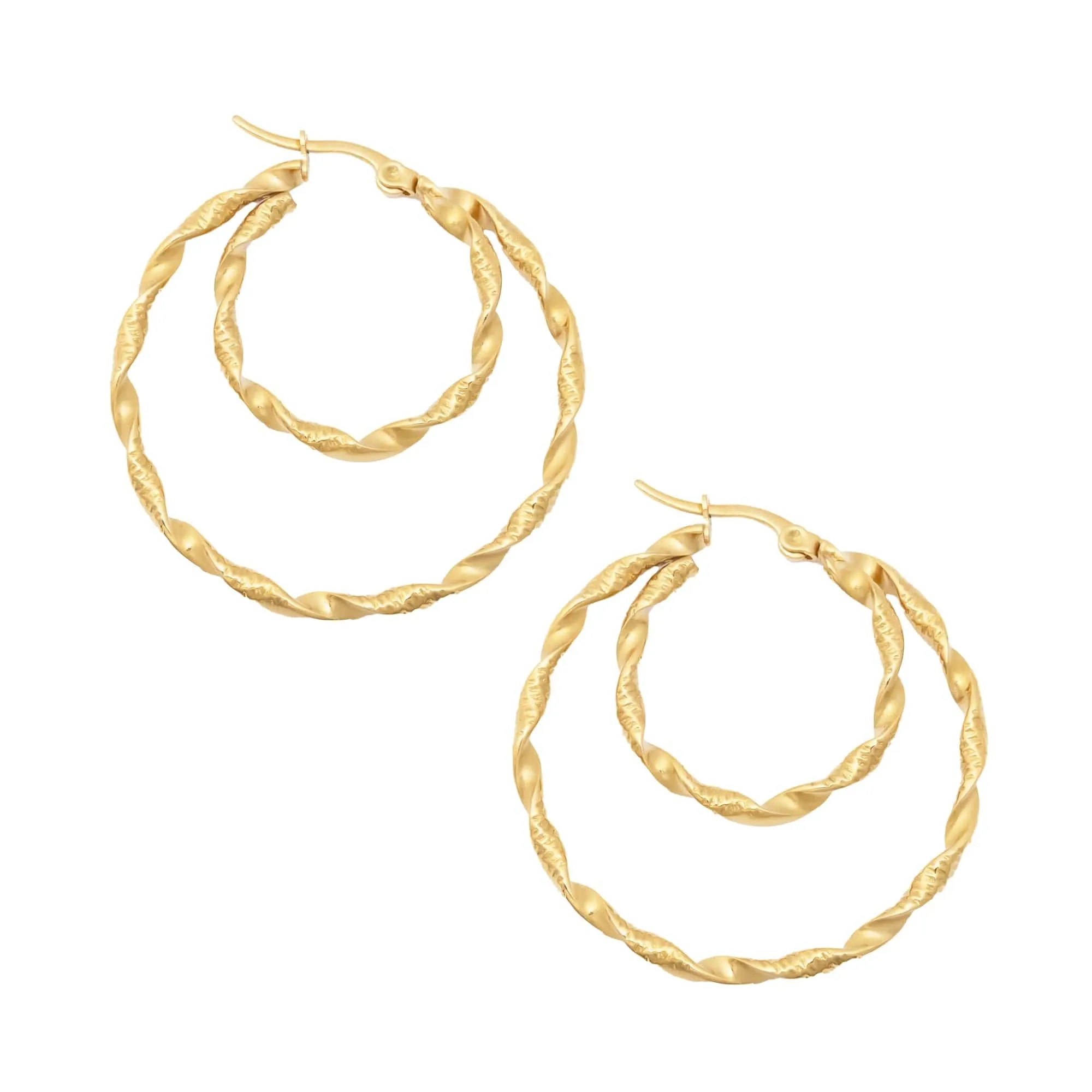 Deux Hoop Earrings