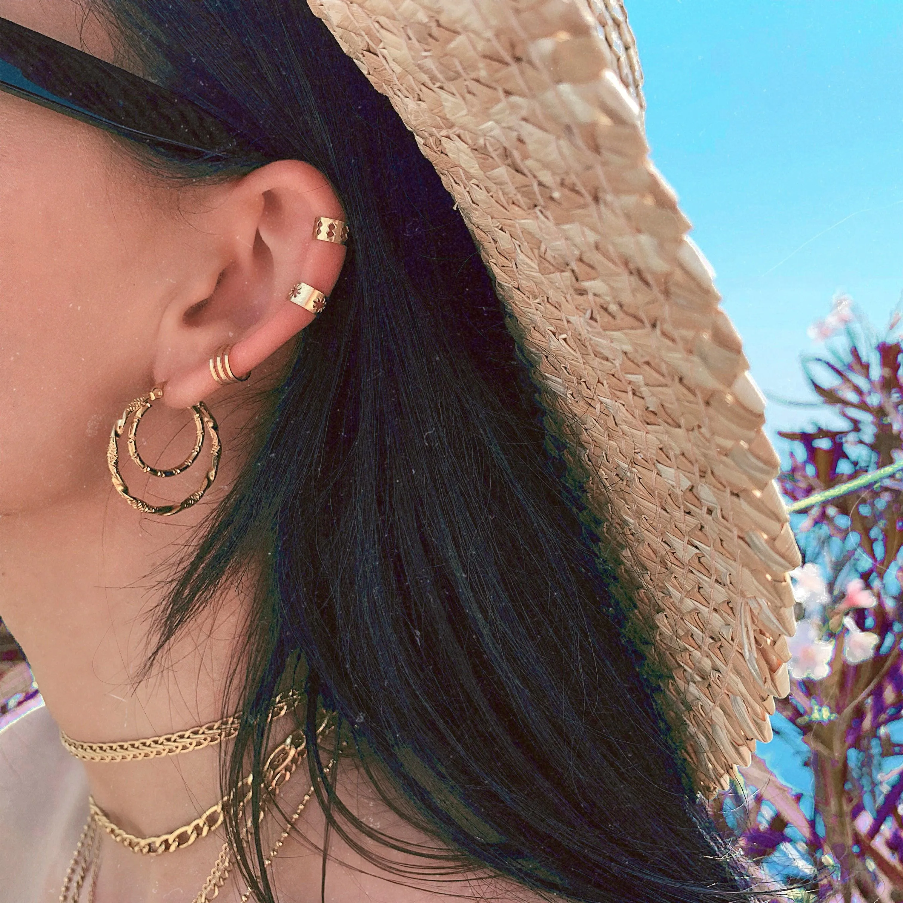Deux Hoop Earrings