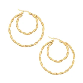 Deux Hoop Earrings