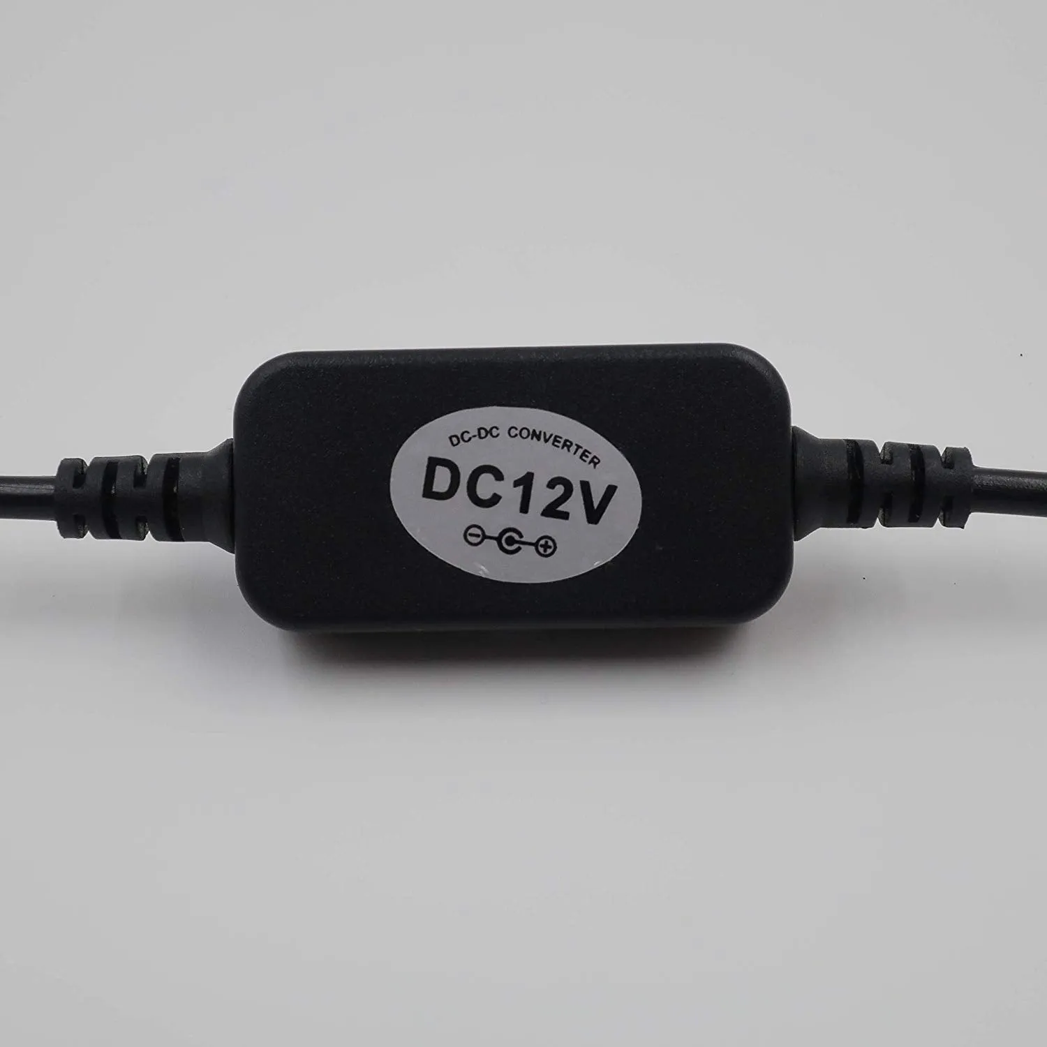 DigitCont USB DC 5V to DC 12V Power Supply Cable/Adapter/Voltage Step Up Converter, 4mm x 1.7mm, 1' Length, Plug & Play, Small & Light, for Amazon Echo Spot, Echo Dot (Black)