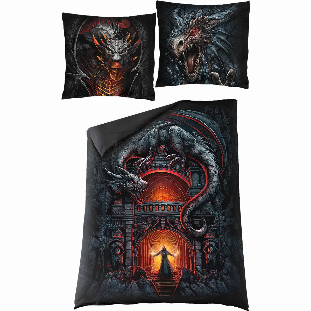 DRACONIS - Single Duvet Cover   UK And EU Pillow case