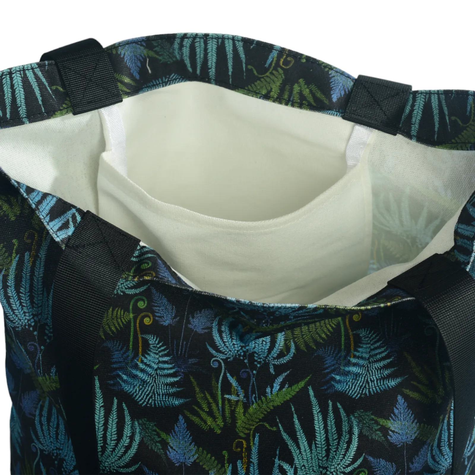 Follow the Ferns Canvas Shopping Tote