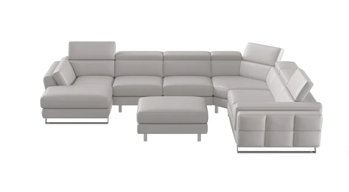 Gamma Leather Sectional