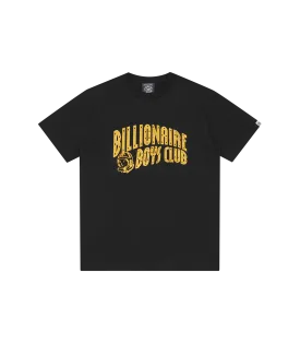 GLITTER ARCH LOGO T-SHIRT - BLACK/GOLD