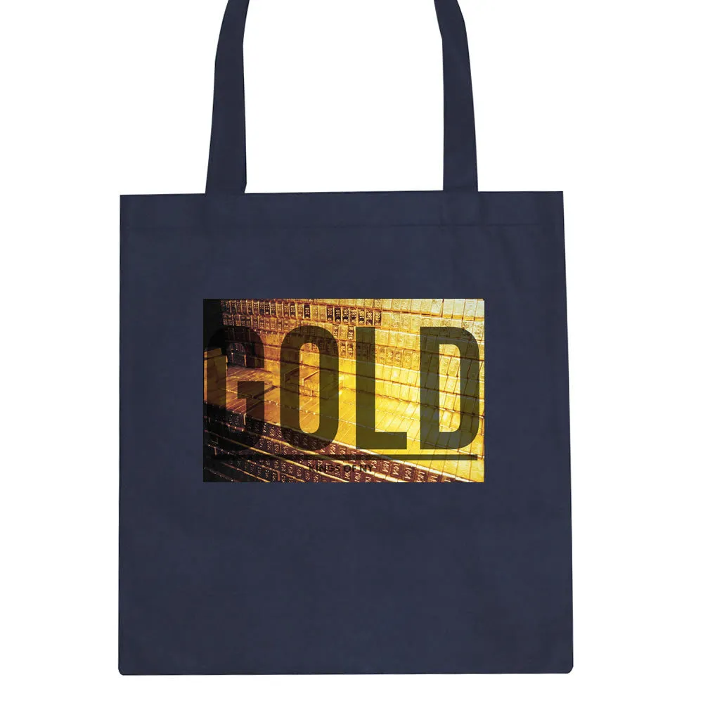 Gold Bricks Money Luxury Bank Cash Tote Bag