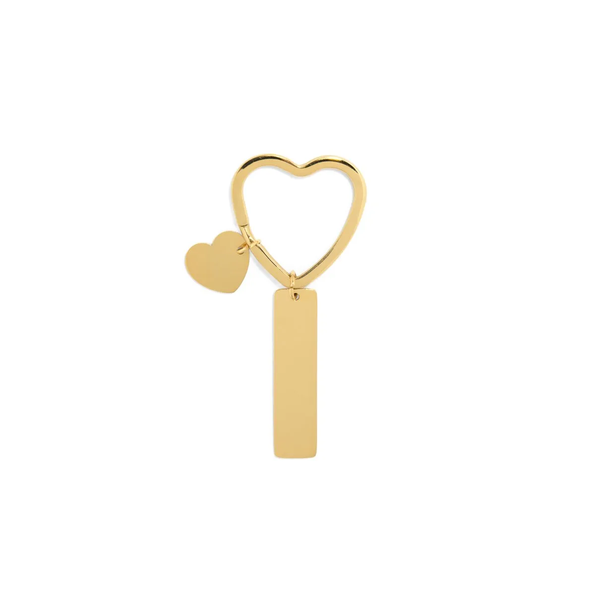 GOLDEN LOVE TAG CUSTOM KEYCHAIN