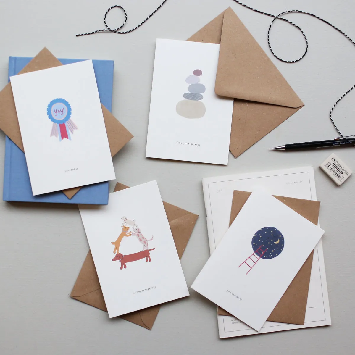 GREETING CARD // DOG FORMATION