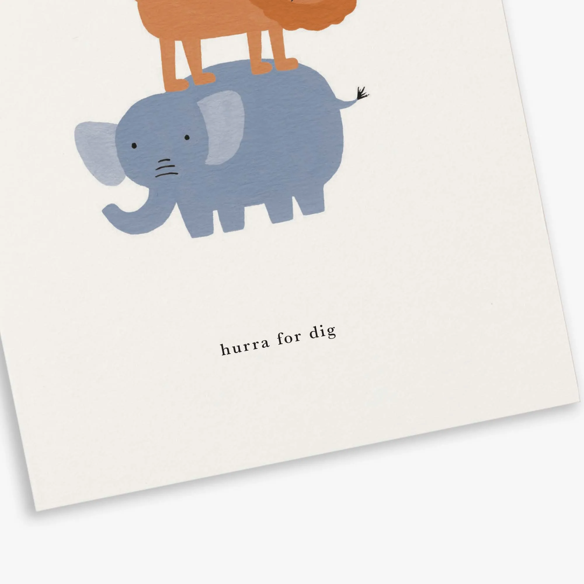GREETING CARD // DYRETÅRN (DANISH)