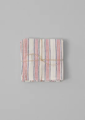 Hand Woven Stripe Napkin Set | Parchment