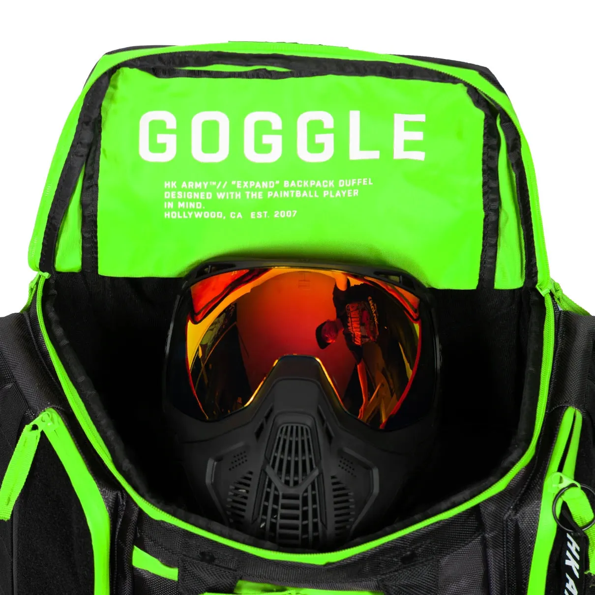 HK Army Expand Backpack Gearbag - Shroud Black / Green