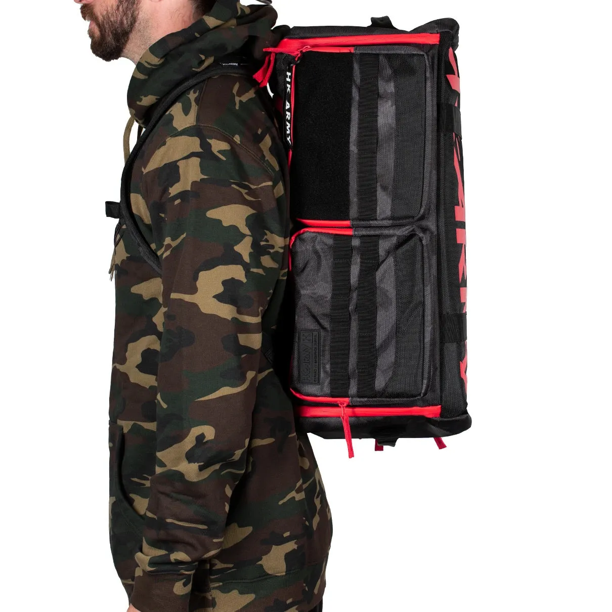 HK Army Expand Backpack Gearbag - Shroud Black / Red