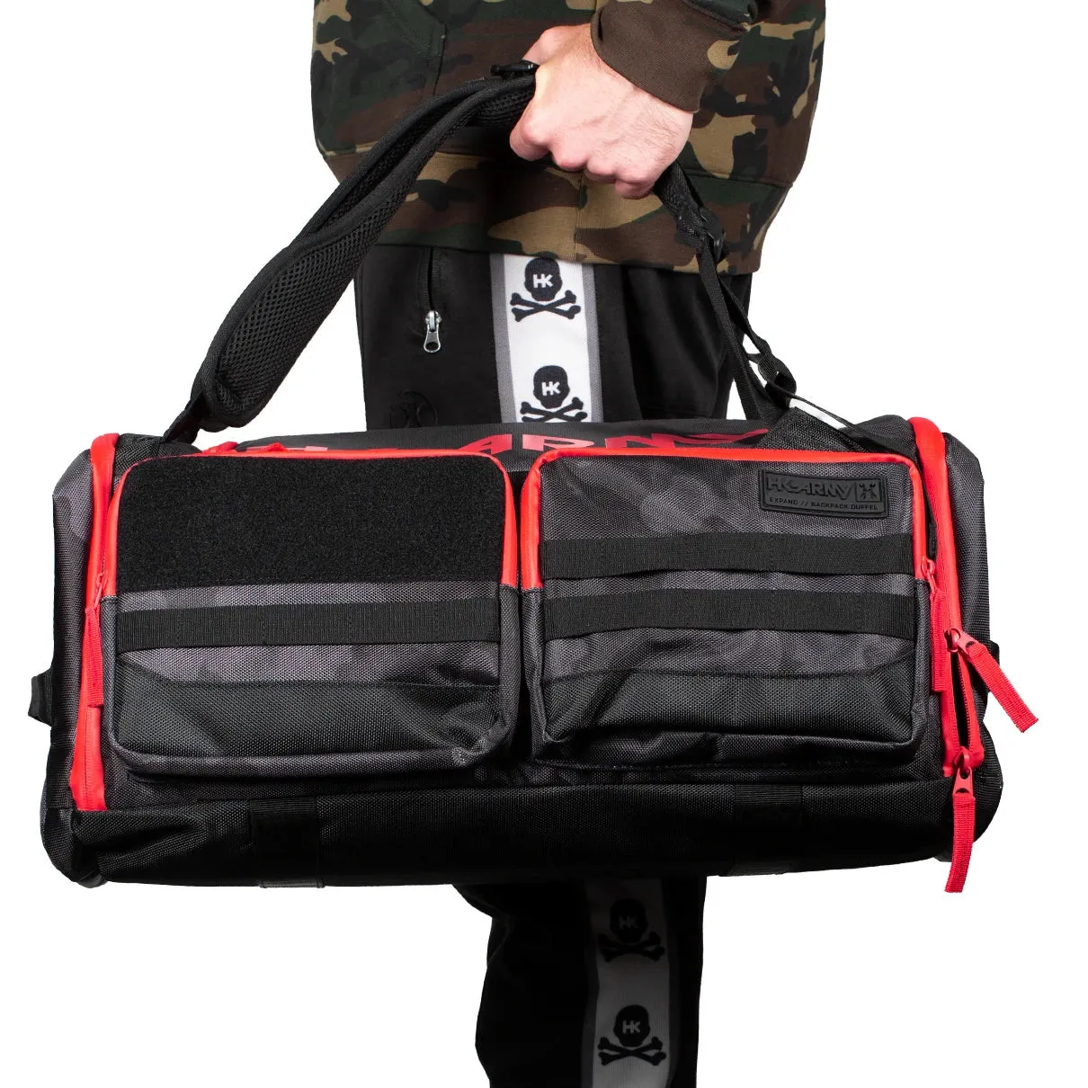 HK Army Expand Backpack Gearbag - Shroud Black / Red
