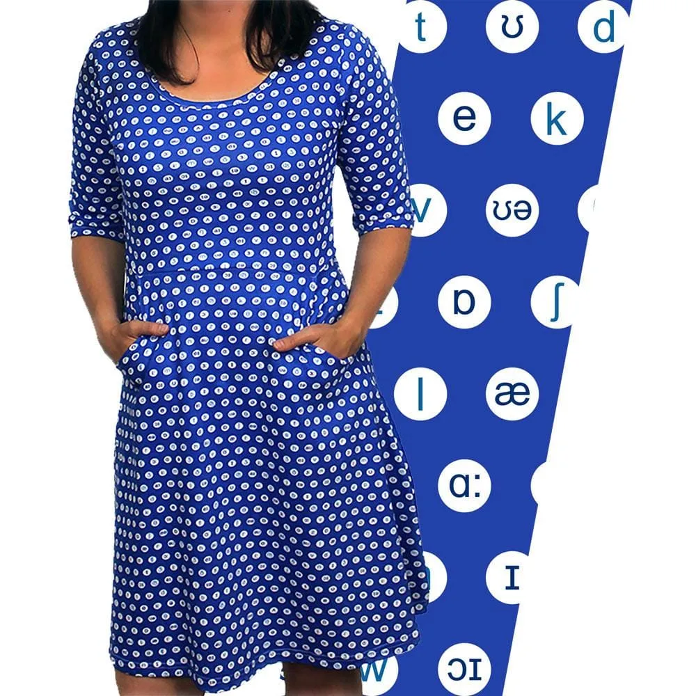 International Phonetic Symbols Polka Dots Dress