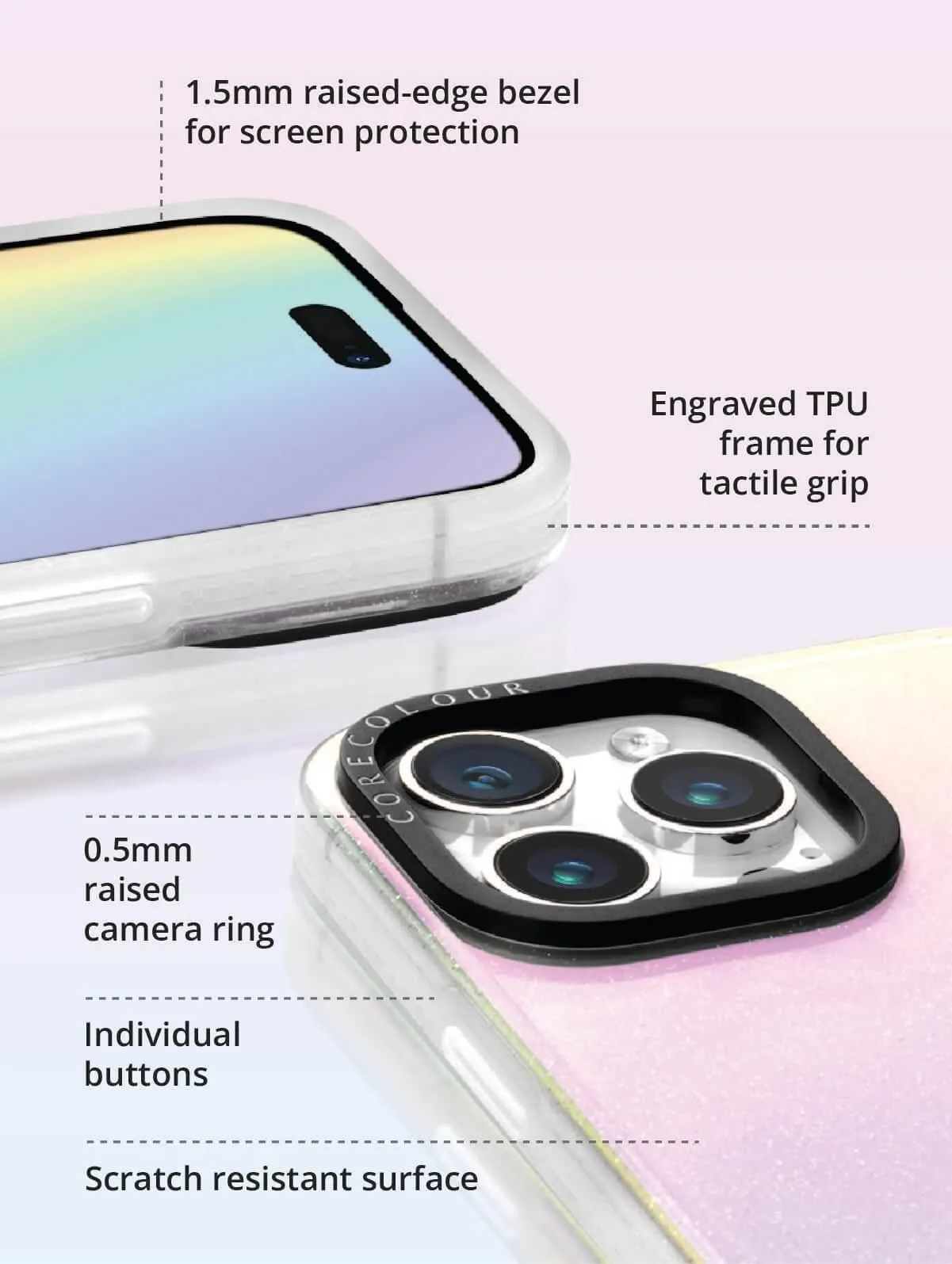 iPhone 12 Pro Iridescent Glitter Phone Case