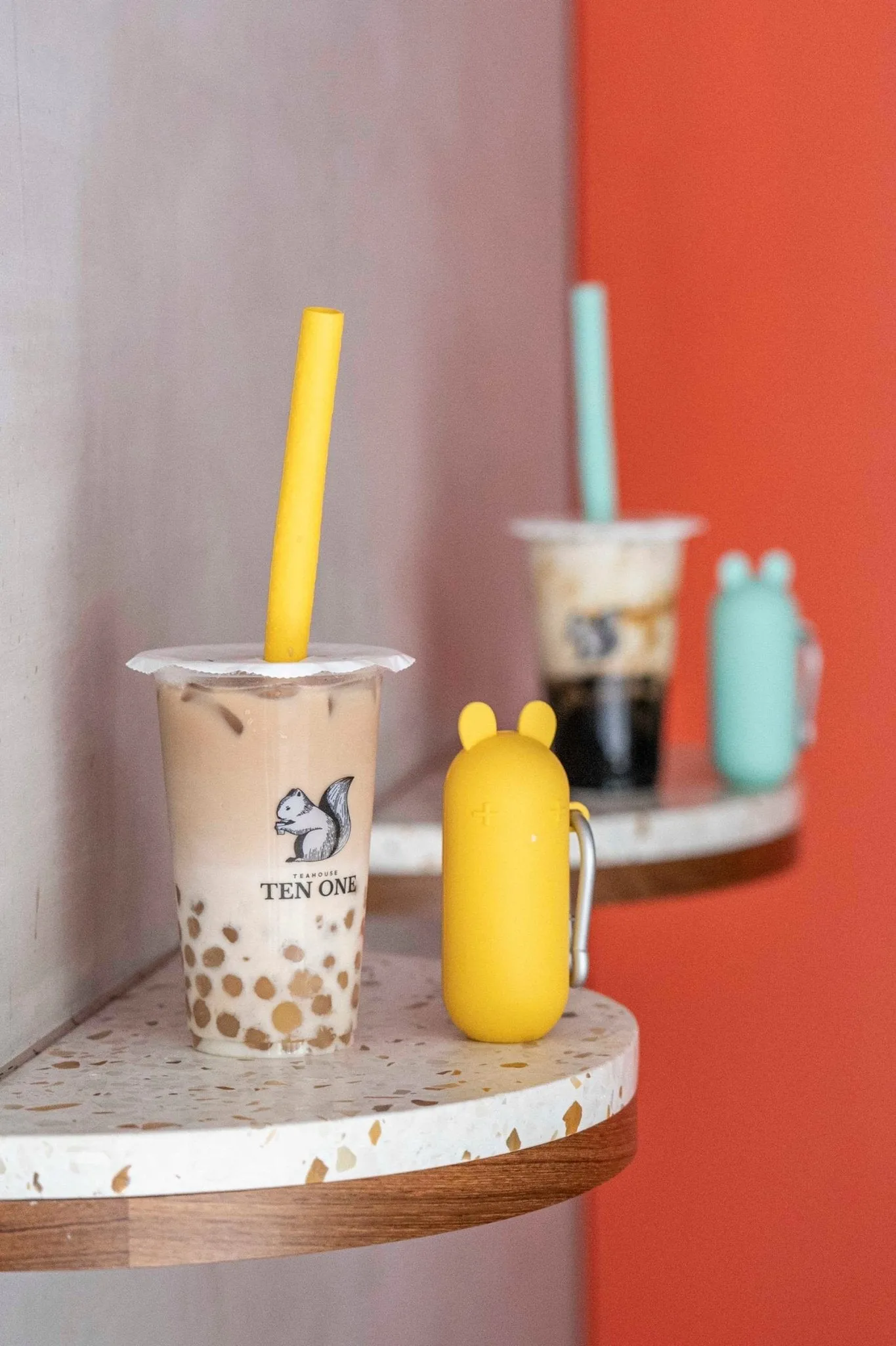 Keepie   Bubble Tea Straw Set - Yellow