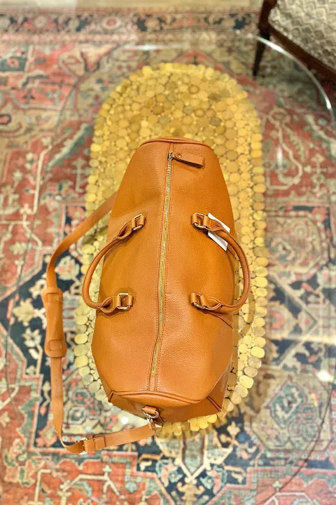 Leather Around Weekender Bag