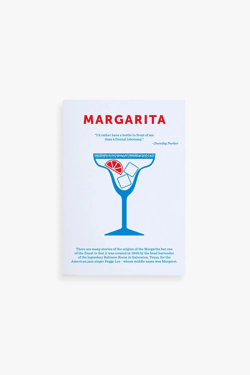 Margarita Cocktail Greeting Card