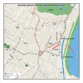 MBTA Revere Beach Station Neighborhood Map (Apr. 2012)
