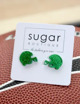 Mini Sparkle Helmet Stud | Green