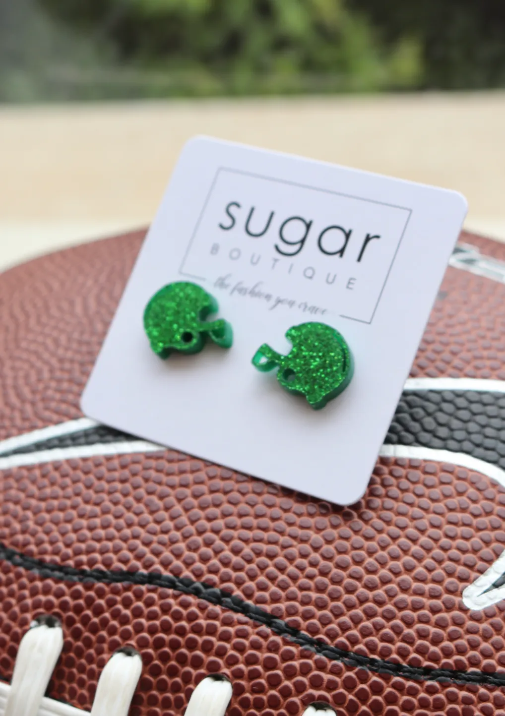 Mini Sparkle Helmet Stud | Green