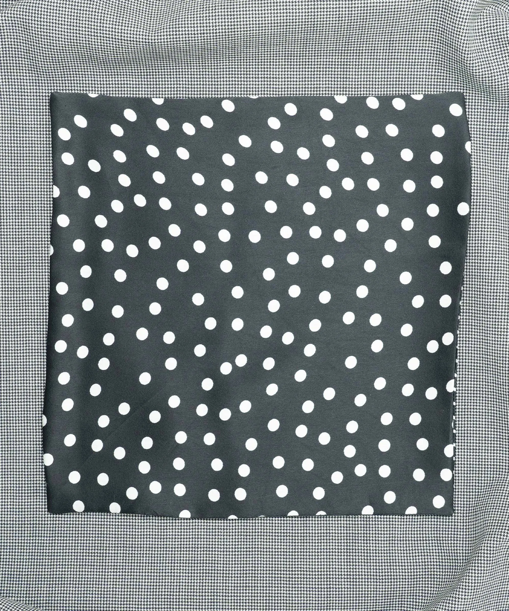 Elegant Monochrome Black Polka Dot Pocket Square for Men