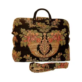 MULTICOLORED FLORAL SCONCES TAPESTRY CARPET BAG