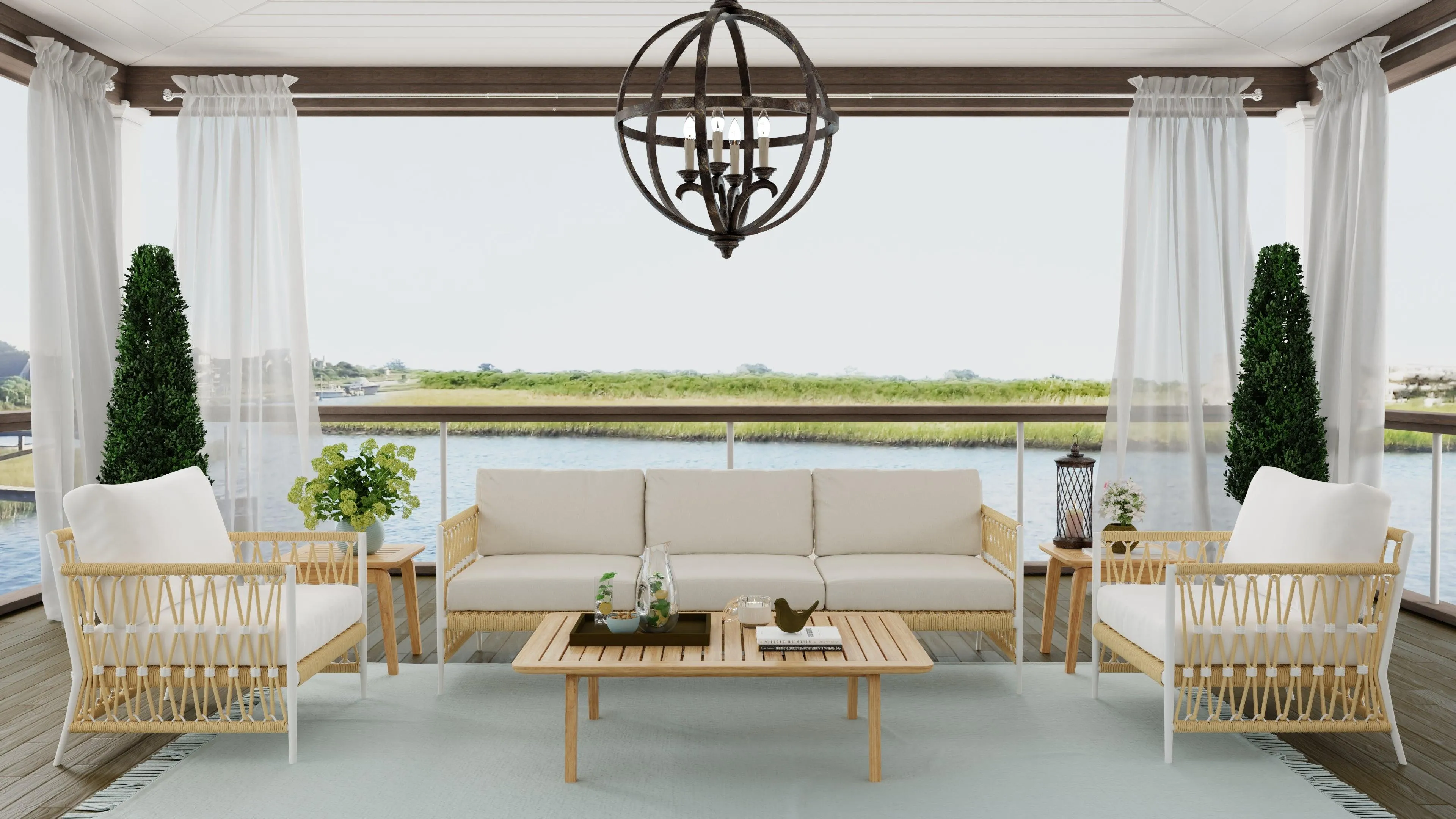 Nantucket Outdoor Club Chair