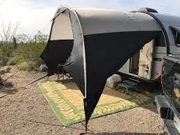 NuCamp T@B 400 Trailer Awning Silver/Black Trim
