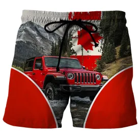 Off Road Jeep Canada Flag - Short