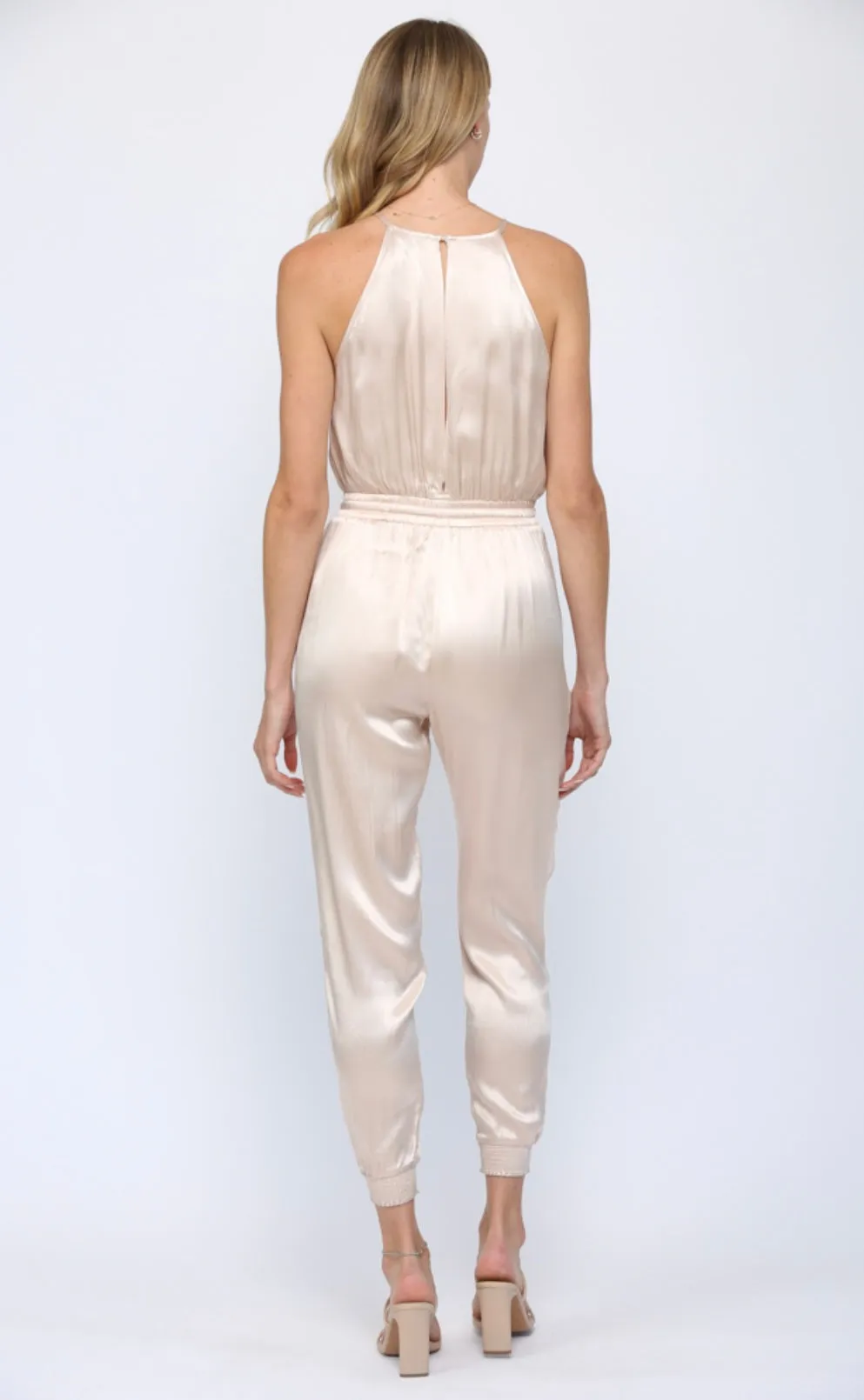 PINTUCK DETAIL SLEEVELESS ROMPER