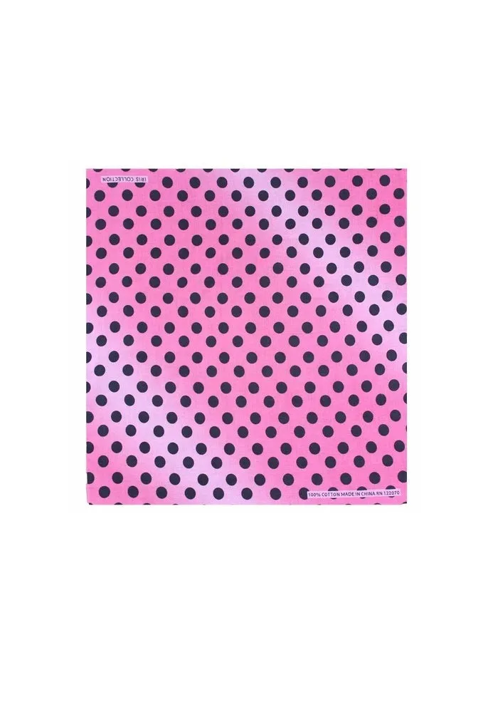 "Final Sale" Ombre Pink Polka Dot Bandanna