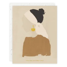 Rare Find Girl - Love   Friendship Card