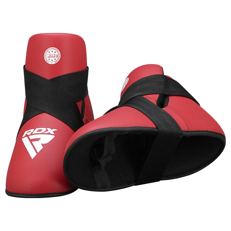 RDX T1 WAKO-Approved Red Foot Protectors